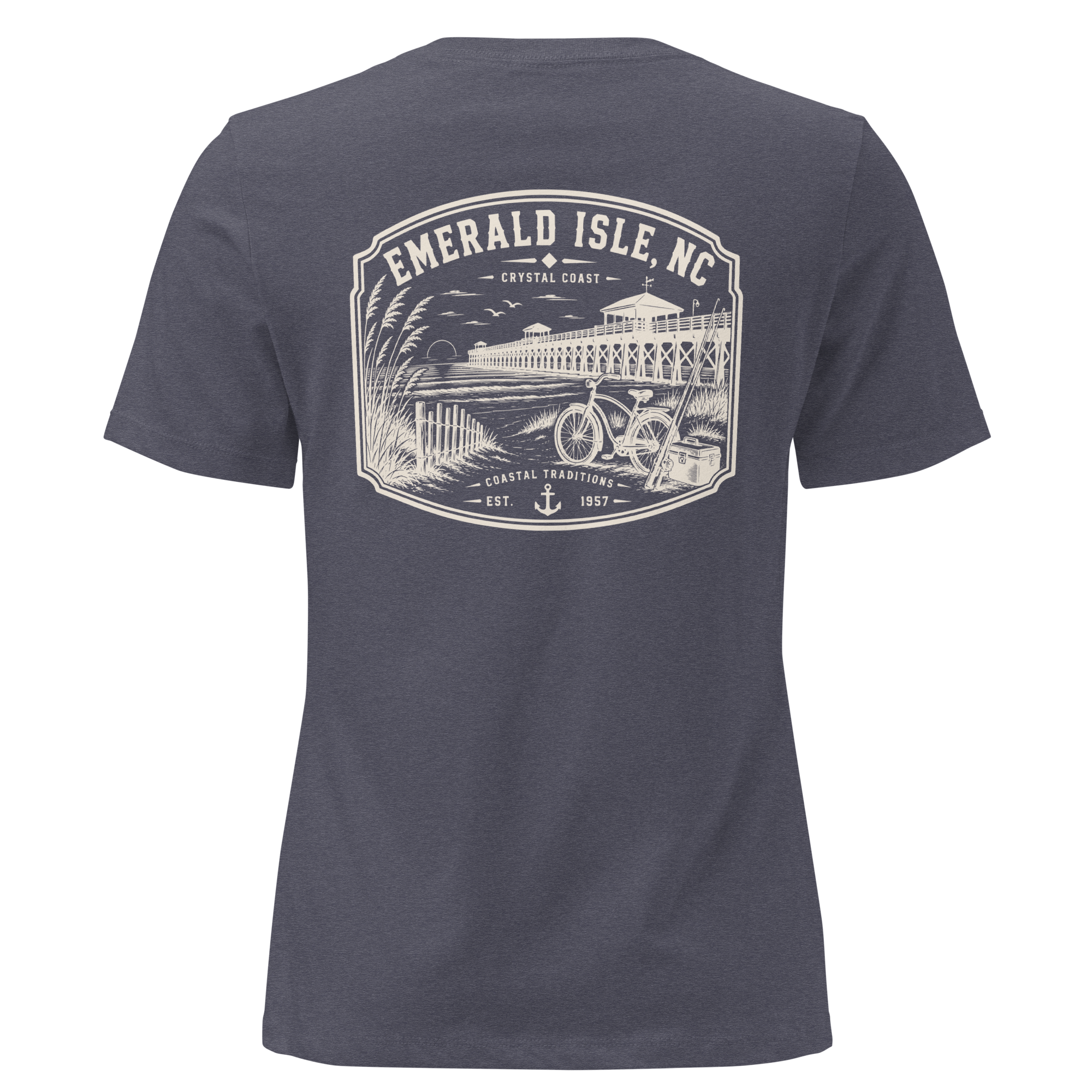 Emerald Isle NC - Day by the Pier - Women's Relaxed T-Shirt
