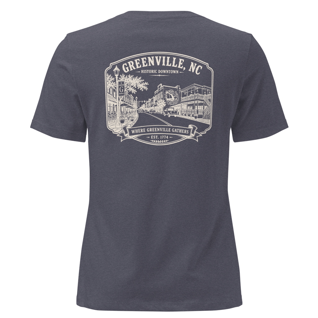 Greenville, NC - Downtown - Women's Relaxed T-Shirt