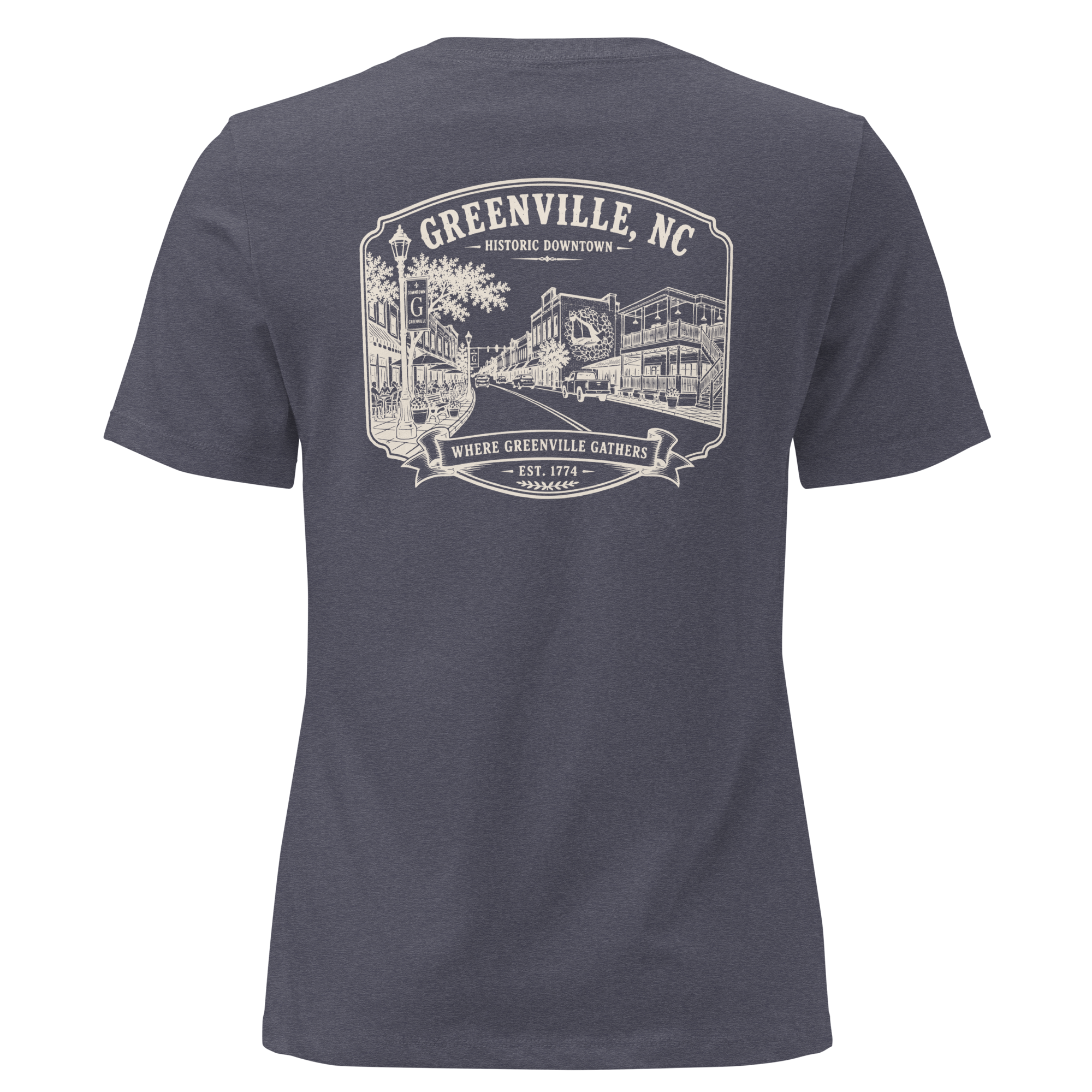 Greenville, NC - Downtown - Women's Relaxed T-Shirt