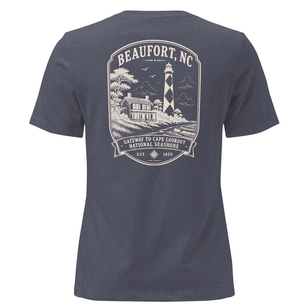 Beaufort, NC - Gateway To Cape Lookout - Women's Relaxed T-Shirt