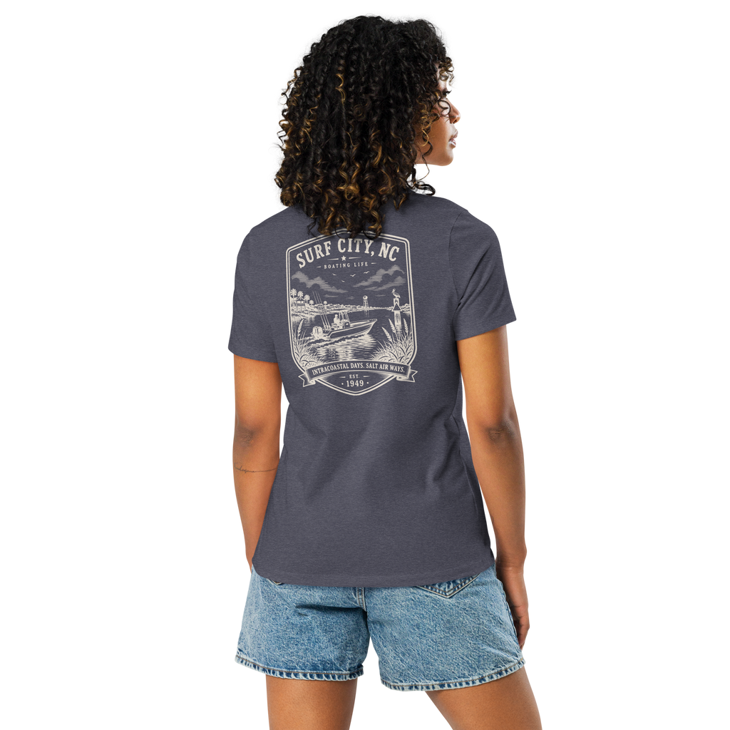 Surf City, NC - Boating Life - Women's Relaxed T-Shirt