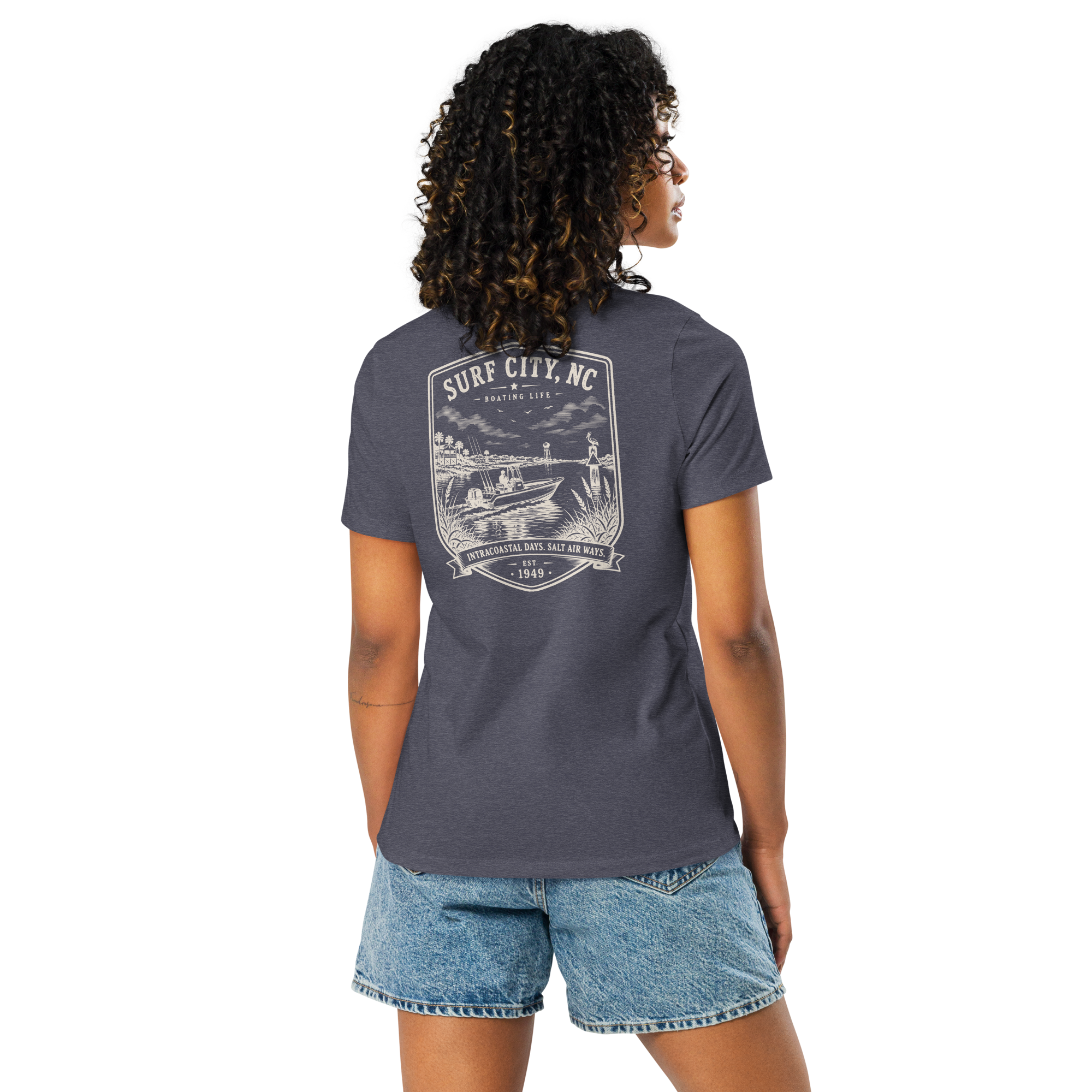 Surf City, NC - Boating Life - Women's Relaxed T-Shirt