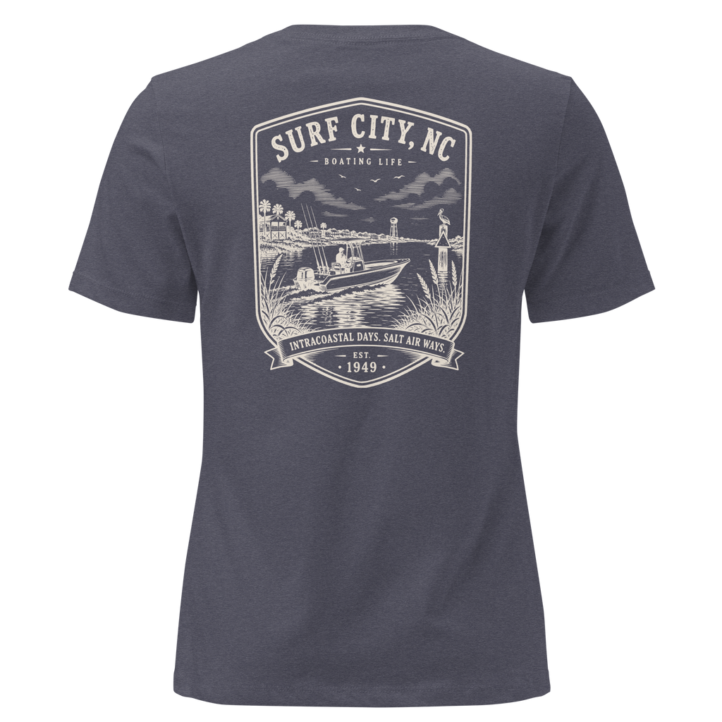 Surf City, NC - Boating Life - Women's Relaxed T-Shirt