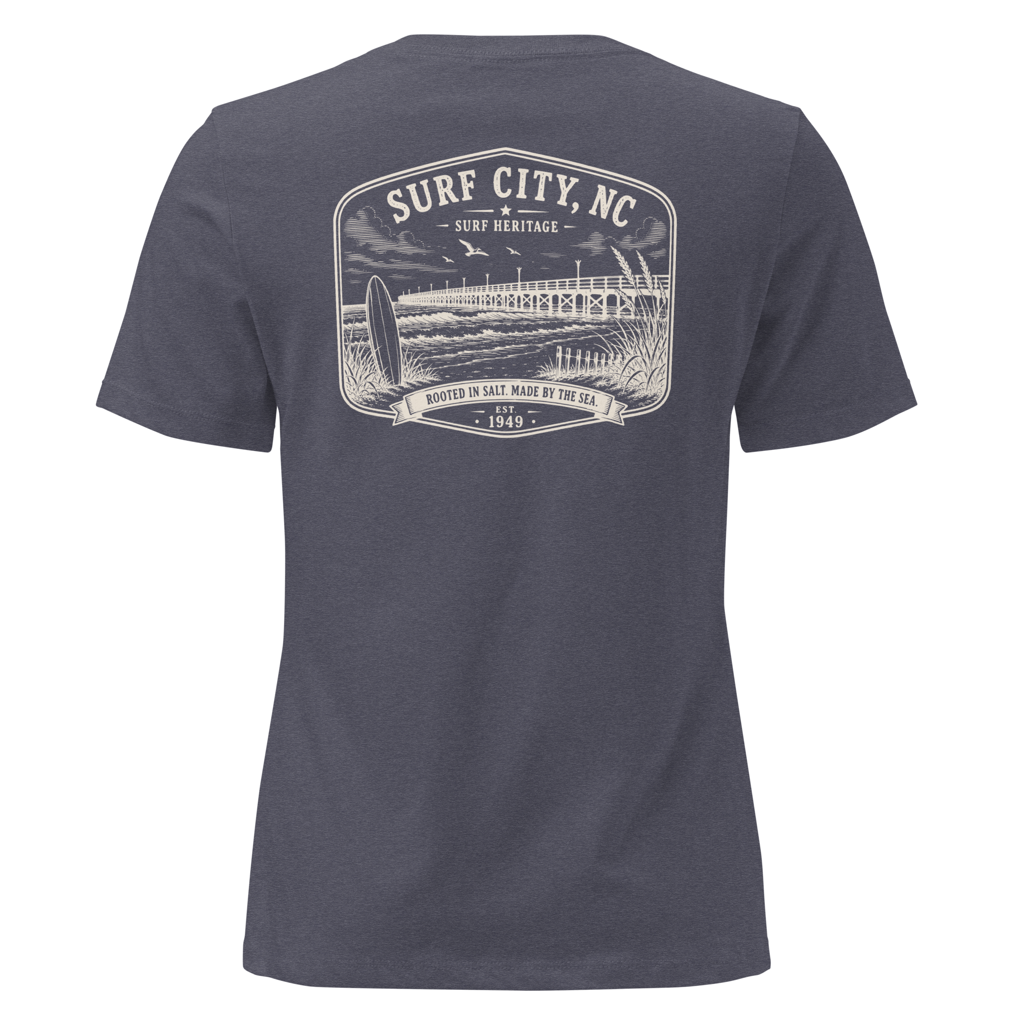 Surf City, NC - Surf Heritage - Women's Relaxed T-Shirt