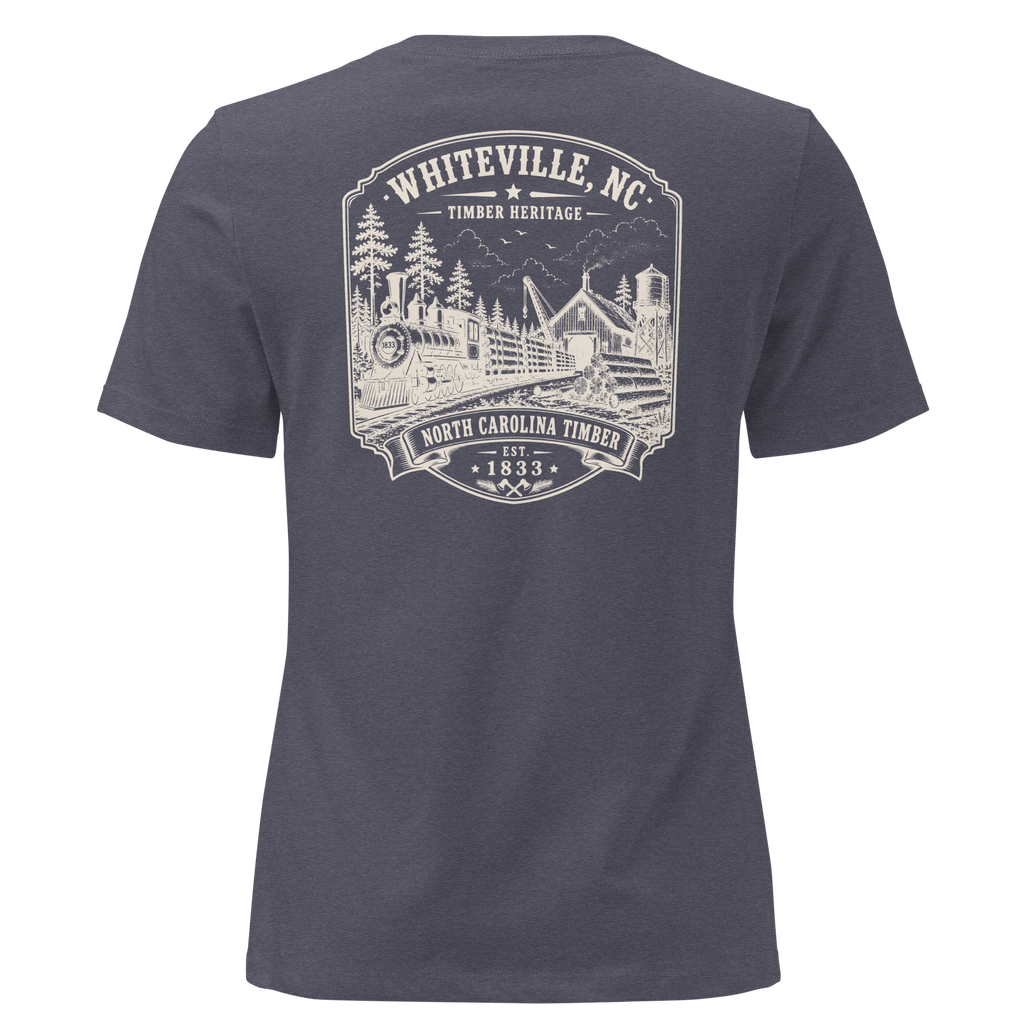 Whiteville, NC - Timber Heritage - Women's Relaxed T-Shirt