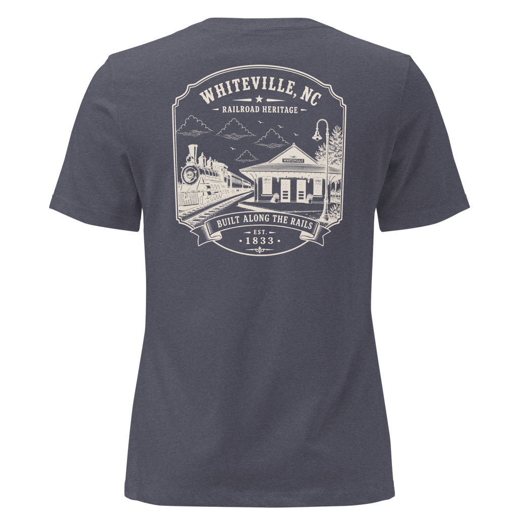 Whiteville, NC - Railroad Heritage - Women's Relaxed T-Shirt