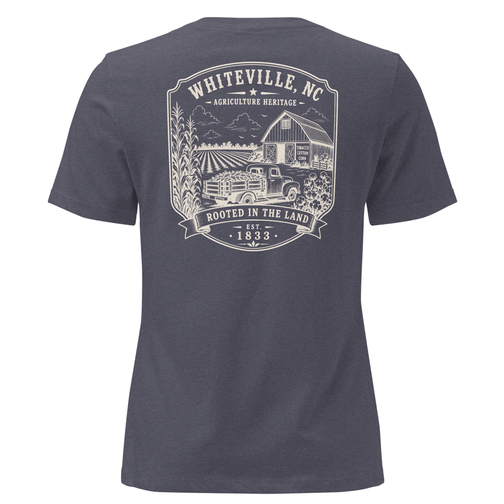 Whiteville, NC - Rooted In The Land - Women's Relaxed T-Shirt