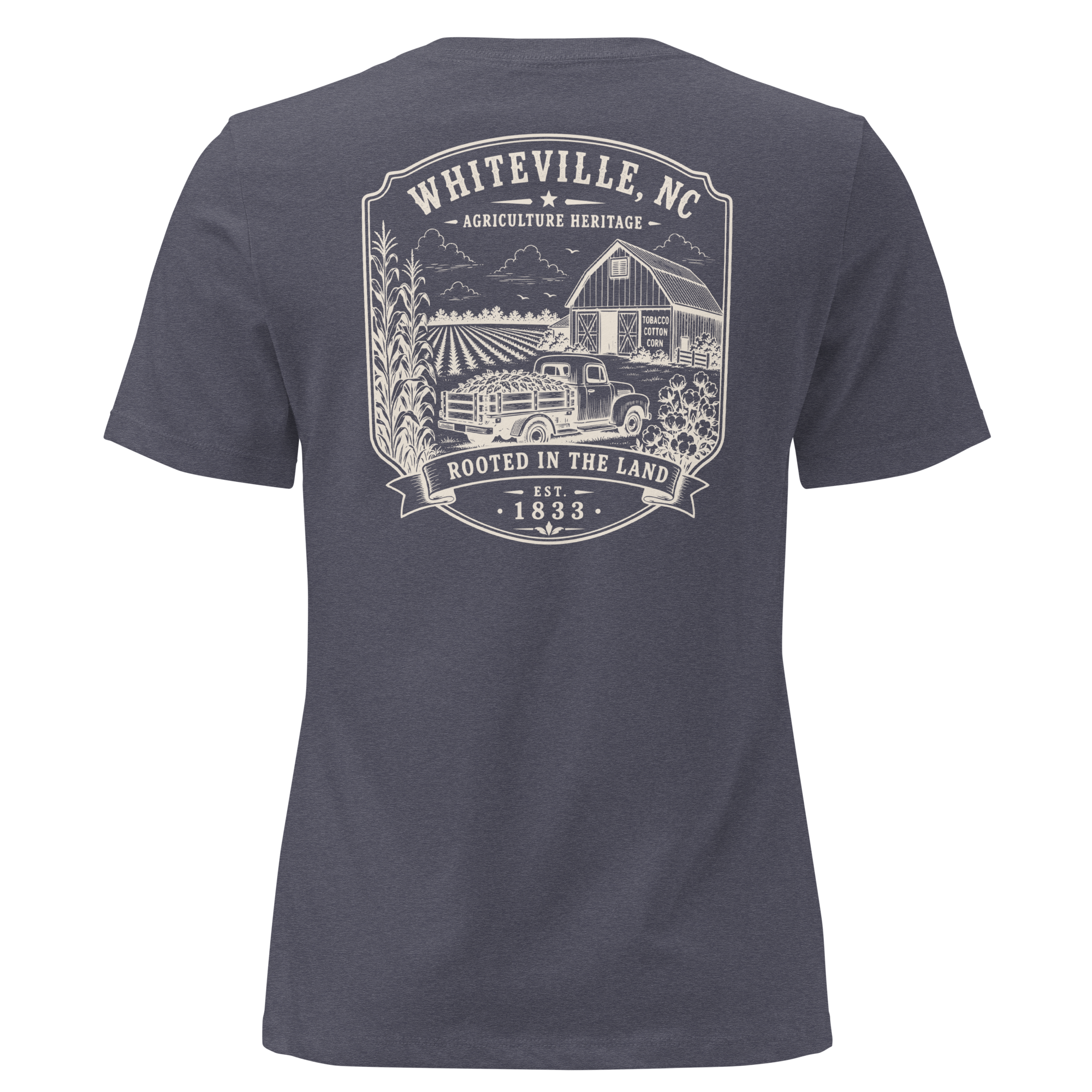 Whiteville, NC - Rooted In The Land - Women's Relaxed T-Shirt