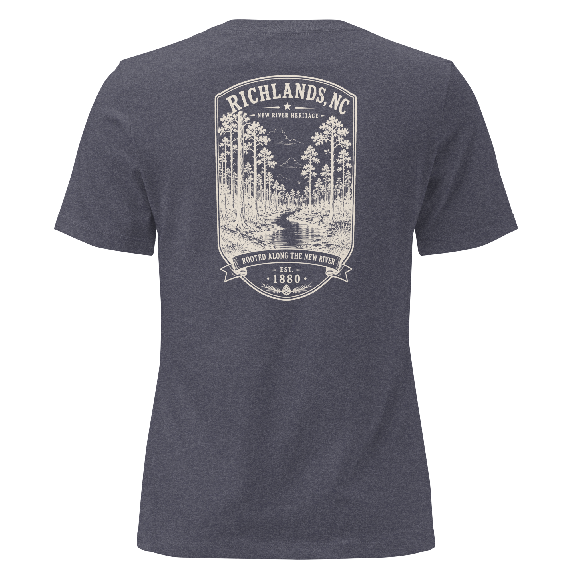 Richlands, NC - Rooted Along the New River - Women's Relaxed T-Shirt