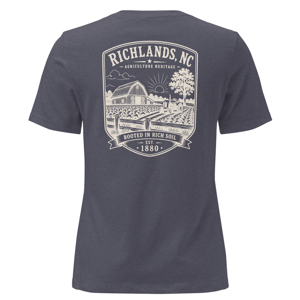 Richlands, NC - Rooted in Rich Soil - Women's Relaxed T-Shirt