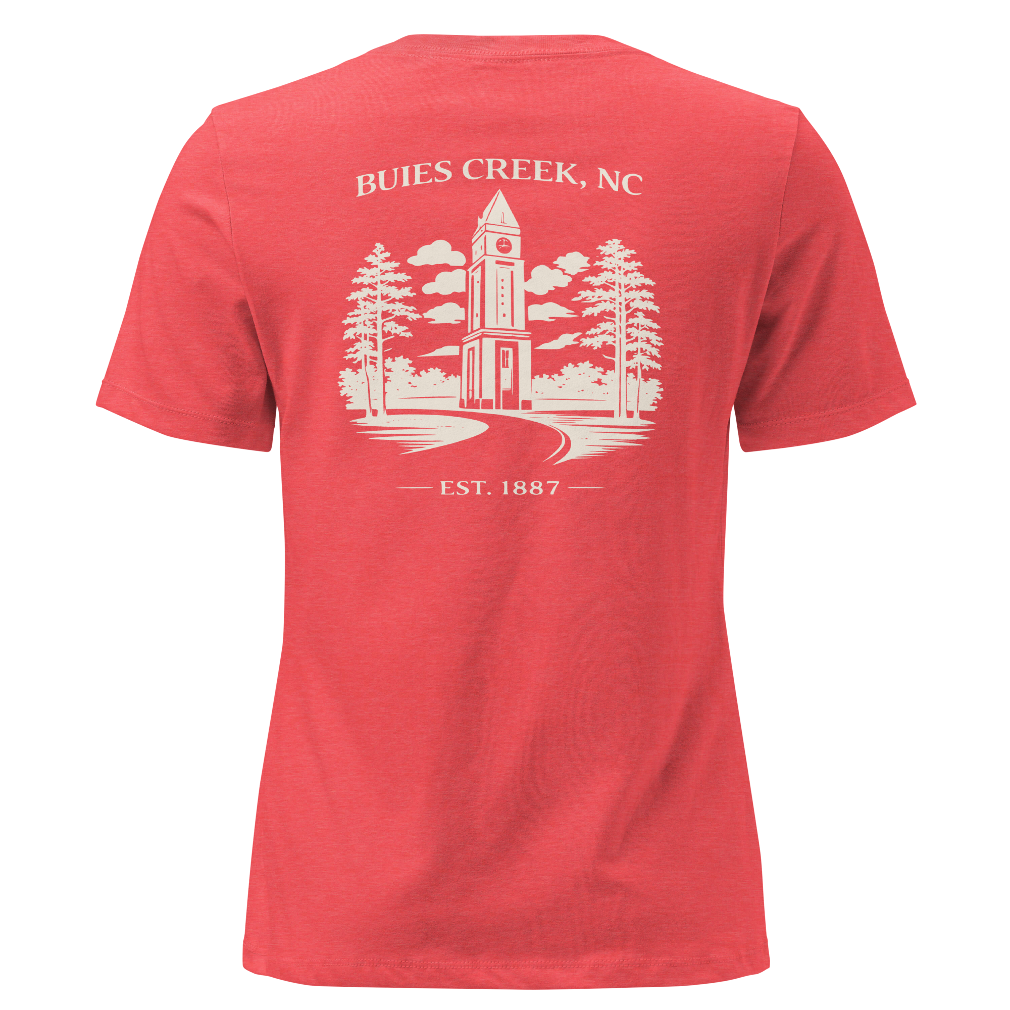 Buies Creek, NC - Campus Tower - Women's Relaxed T-Shirt