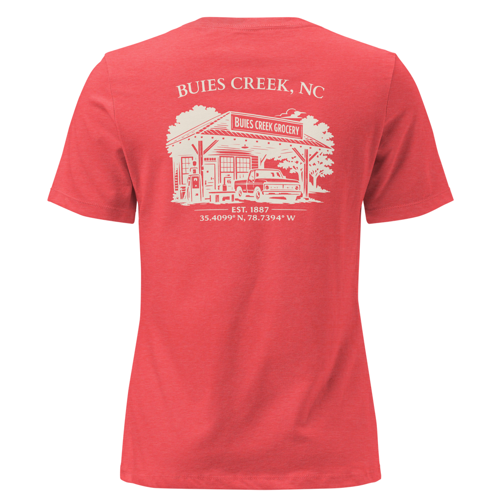 Buies Creek, NC - Buies Creek Grocery - Women's Relaxed T-Shirt