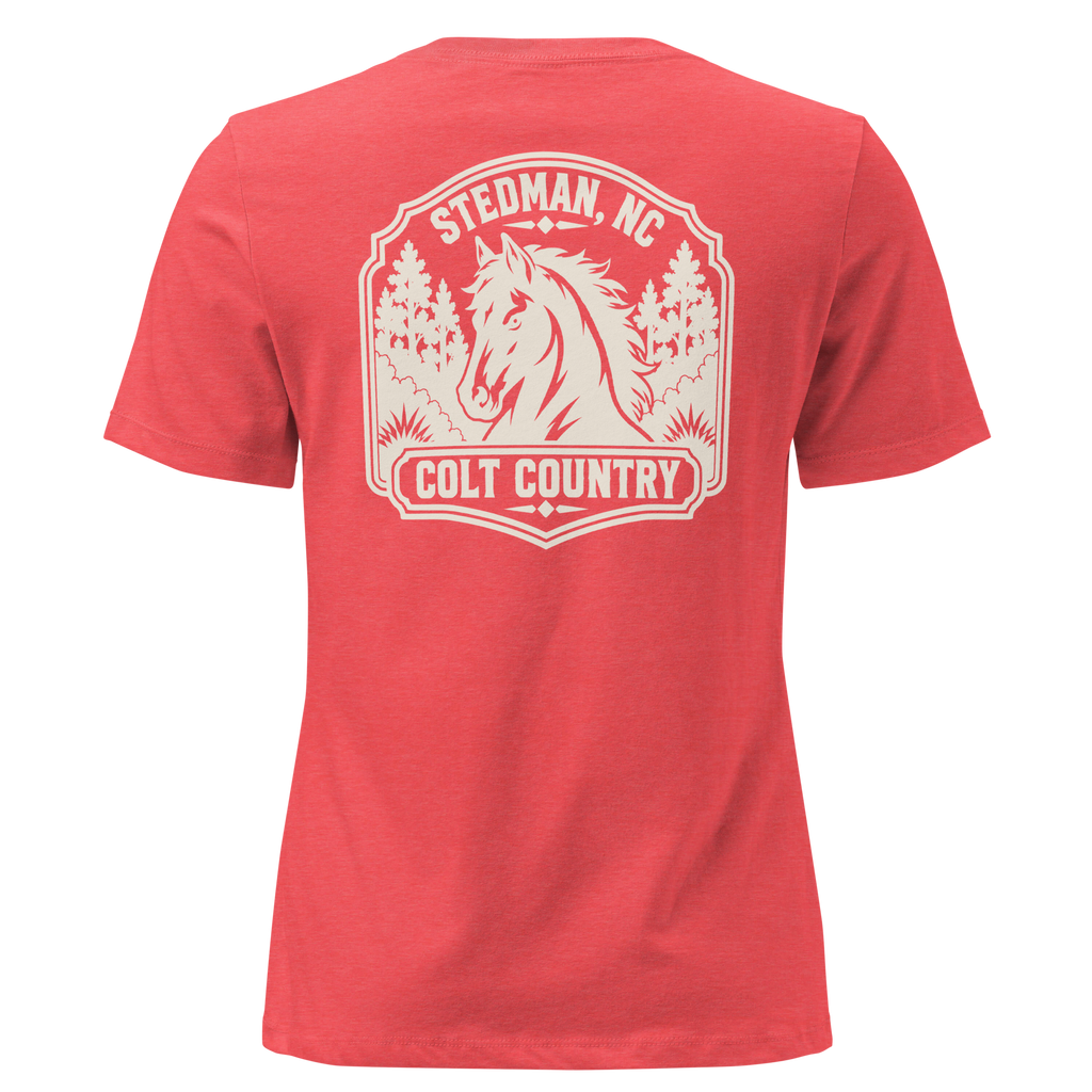 Stedman, NC - Colt Country- Women's Relaxed T-Shirt