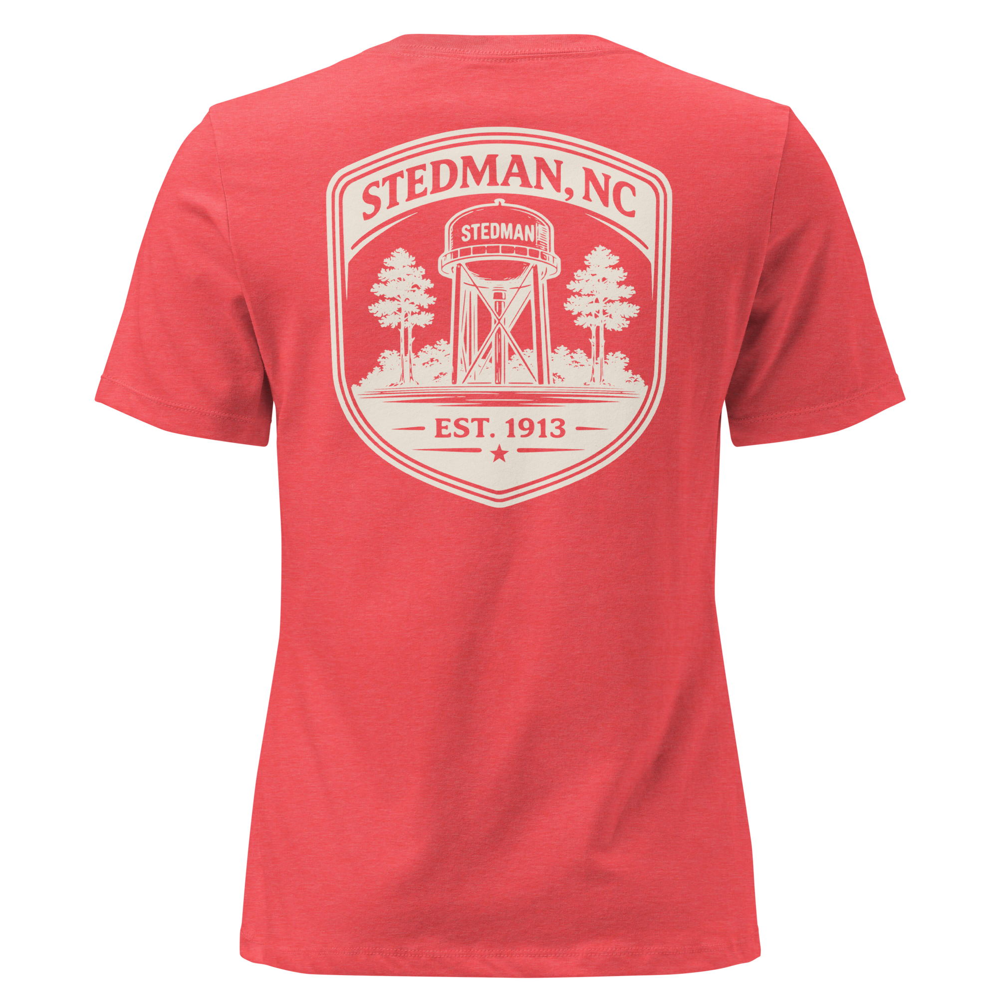 Stedman, NC - Stedman Water Tower Badge- Women's Relaxed T-Shirt