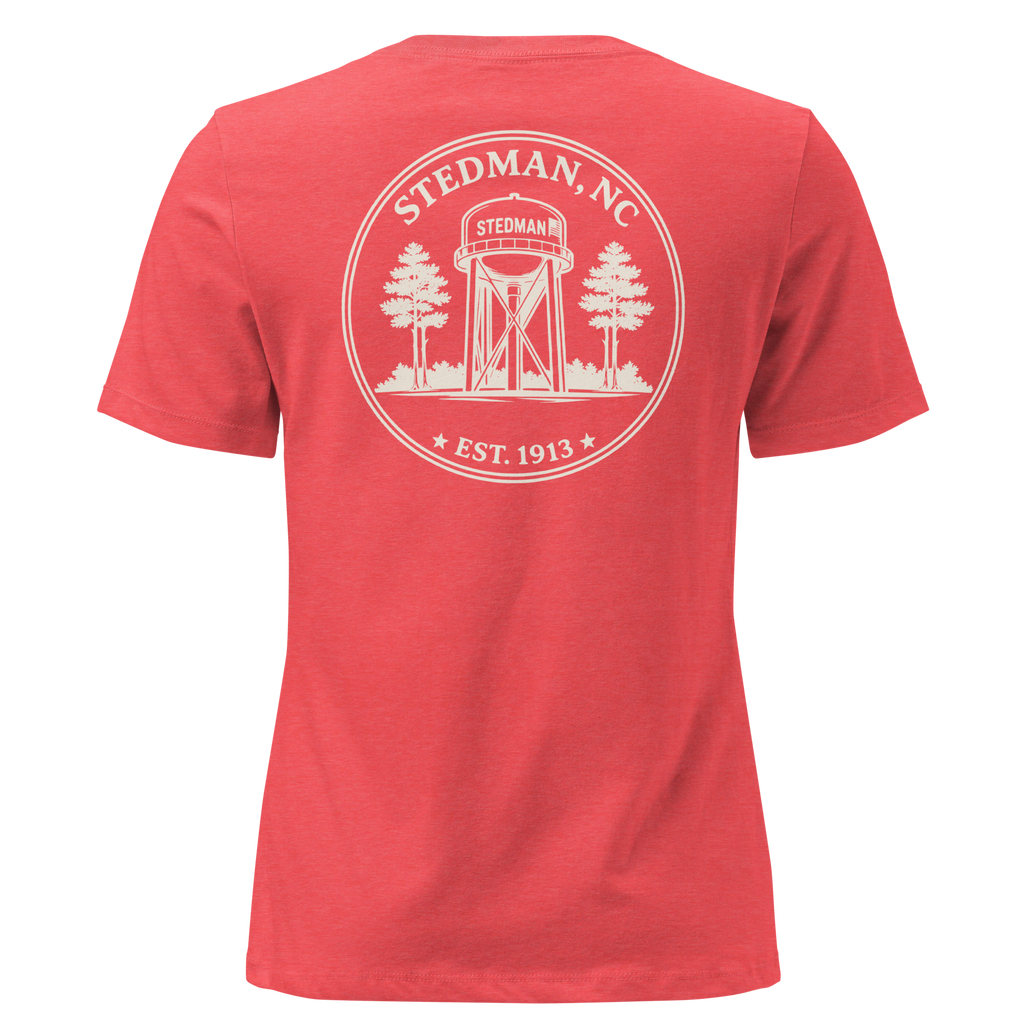 Stedman, NC - Stedman Water Tower Round Badge - Women's Relaxed T-Shirt