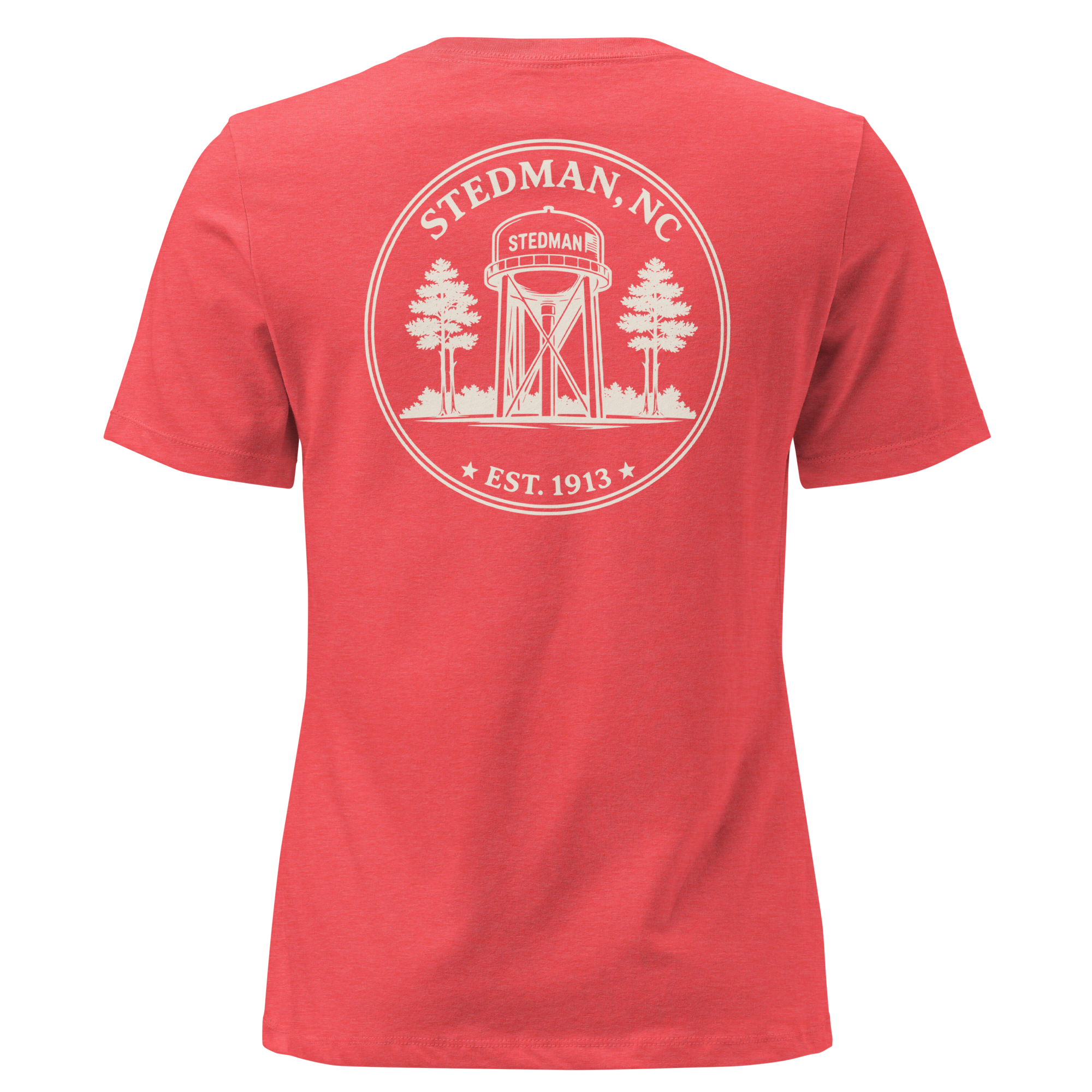 Stedman, NC - Stedman Water Tower Round Badge - Women's Relaxed T-Shirt