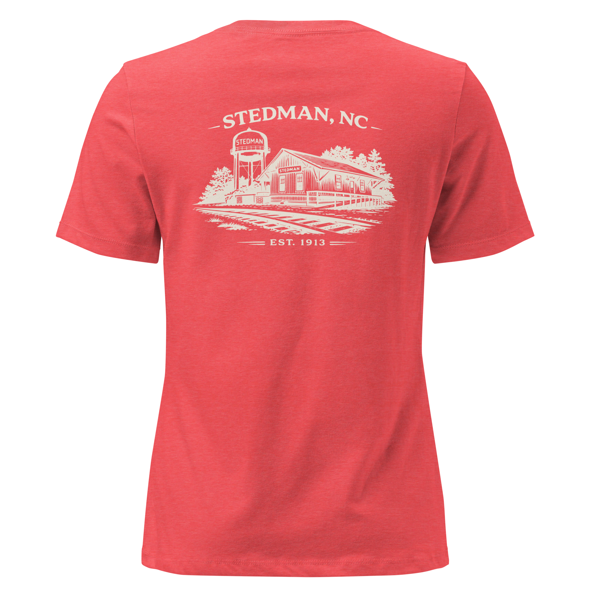 Stedman, NC - Stedman Train Depot- Women's Relaxed T-Shirt
