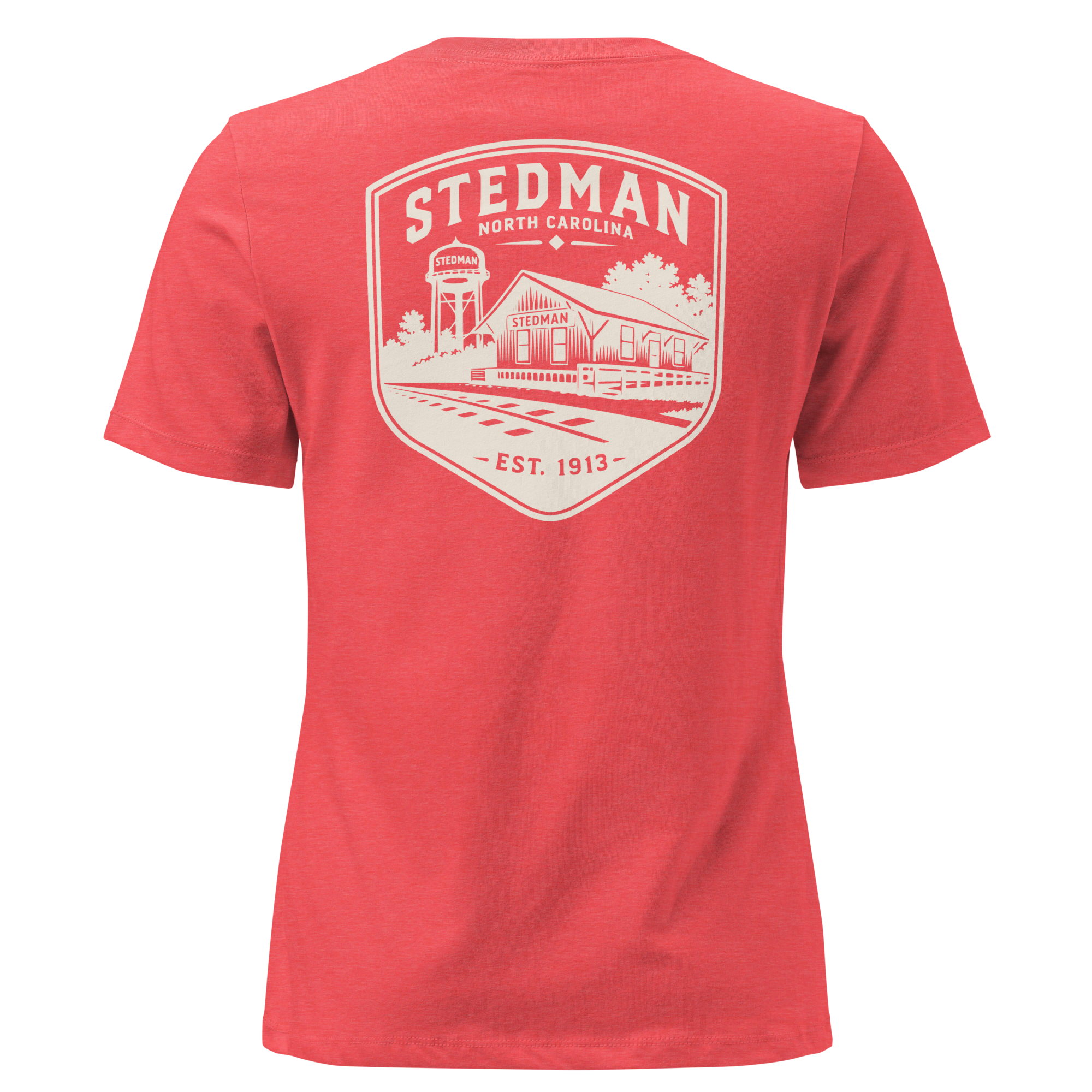 Stedman, NC - Stedman Train Depot Badge- Women's Relaxed T-Shirt