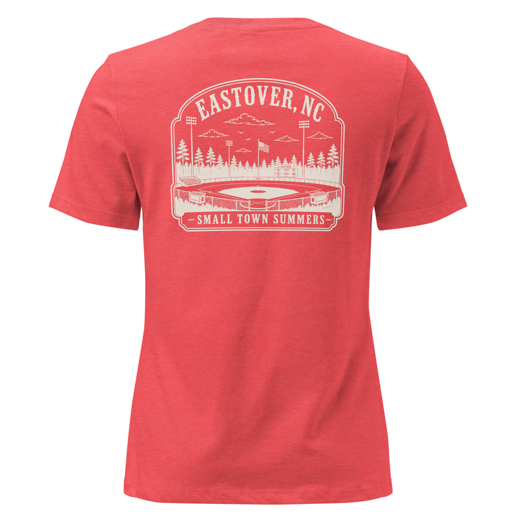 Eastover NC - Summer at the Ballpark- Women's Relaxed T-Shirt