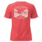 Cedar Creek, NC - Rooted In Faith - Women's Relaxed T-Shirt