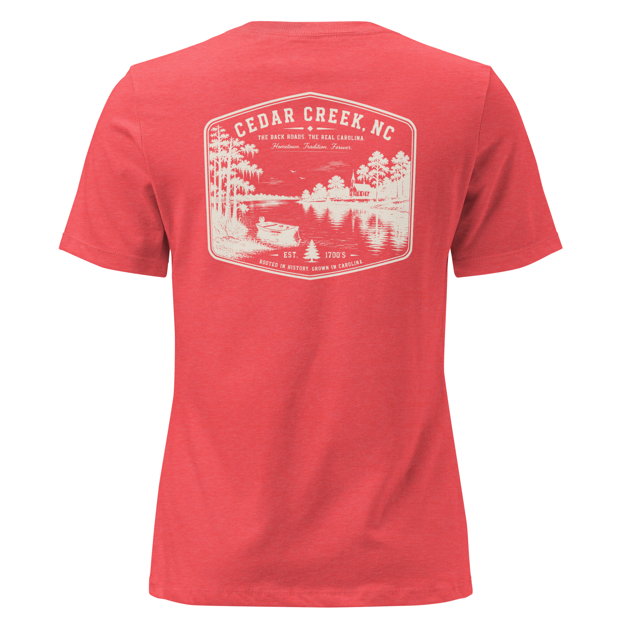 Cedar Creek, NC - The River - Women's Relaxed T-Shirt