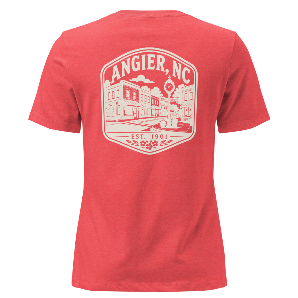 Angier NC - Downtown- Women's Relaxed T-Shirt