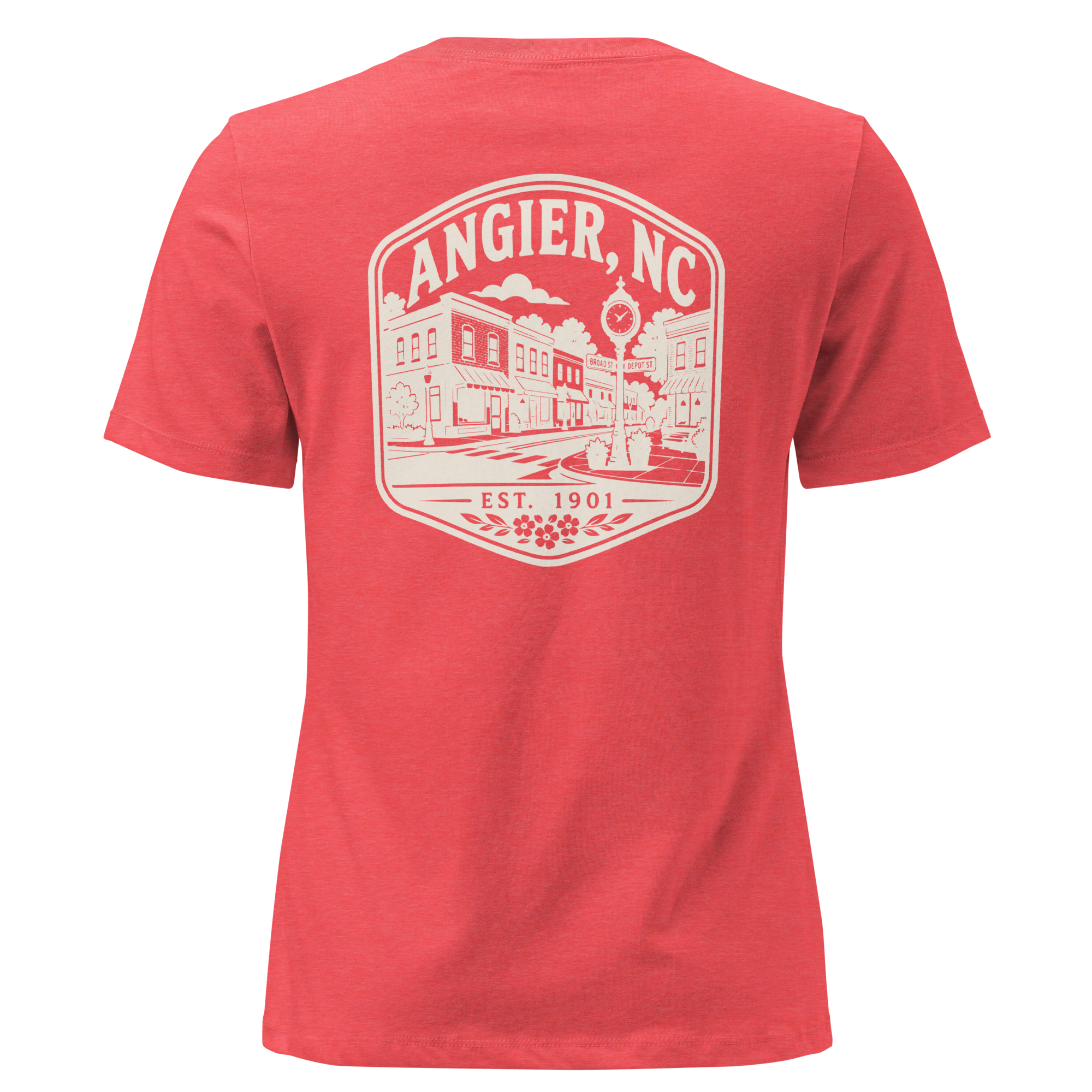 Angier NC - Downtown- Women's Relaxed T-Shirt