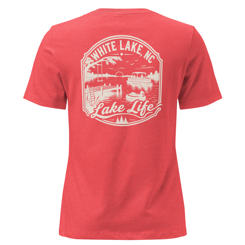 White Lake NC - Lake Life- Women's Relaxed T-Shirt