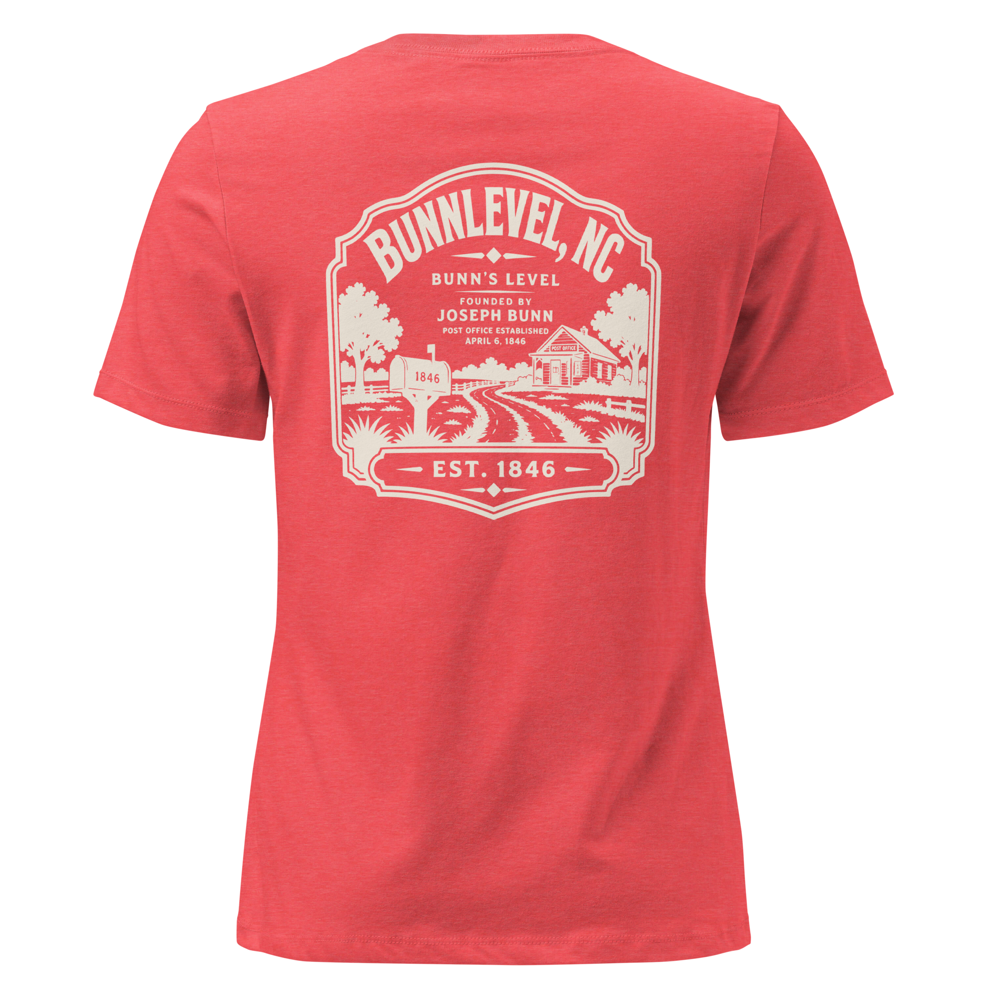 Bunnlevel NC - Town Heritage- Women's Relaxed T-Shirt