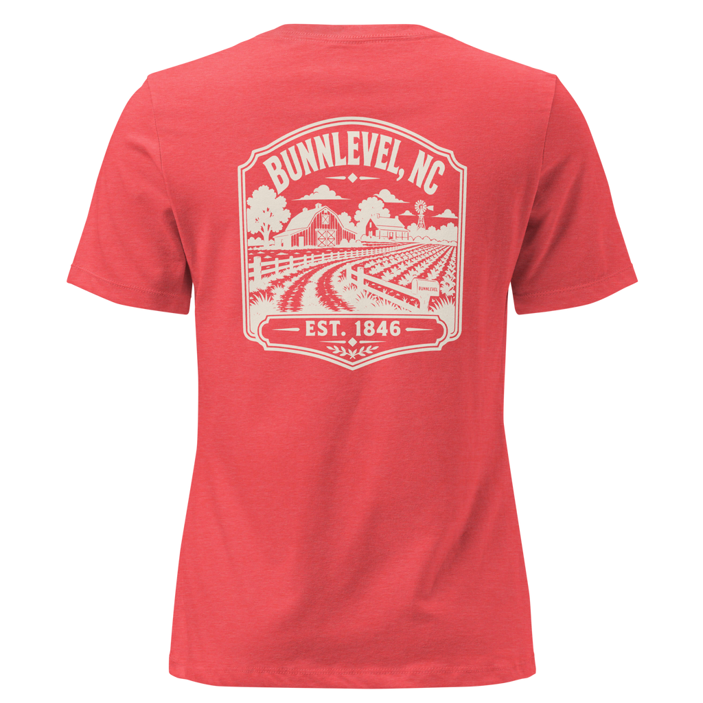 Bunnlevel NC - Farm Heritage- Women's Relaxed T-Shirt