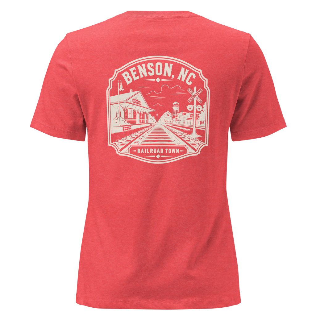 Benson NC - Railroad Town - Women's Relaxed T-Shirt