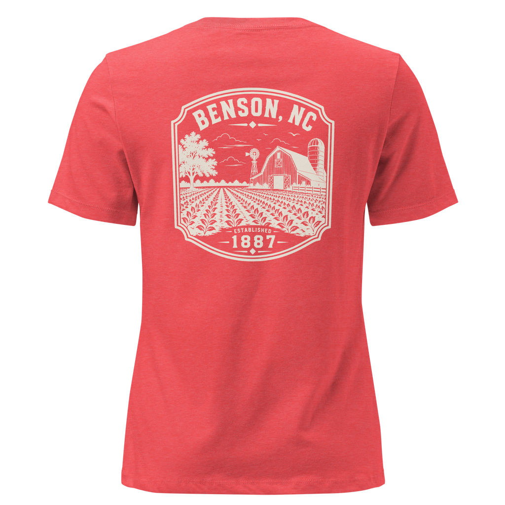 Benson NC - Farm Country - Women's Relaxed T-Shirt