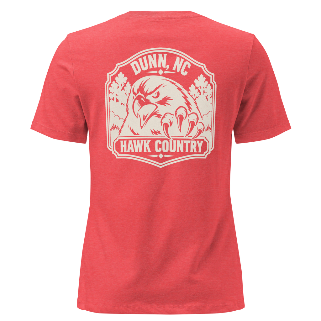 Dunn NC - Hawk Country- Women's Relaxed T-Shirt