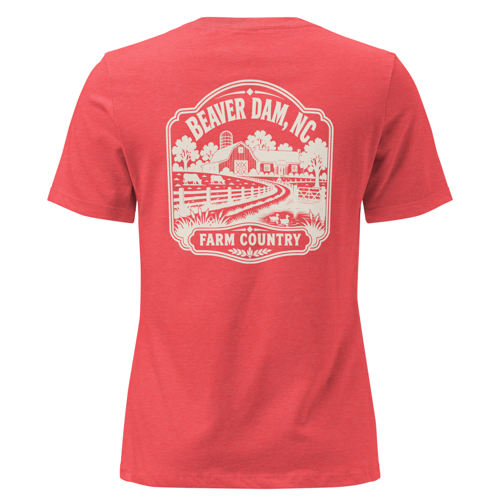 Beaver Dam NC - Farm Country- Women's Relaxed T-Shirt