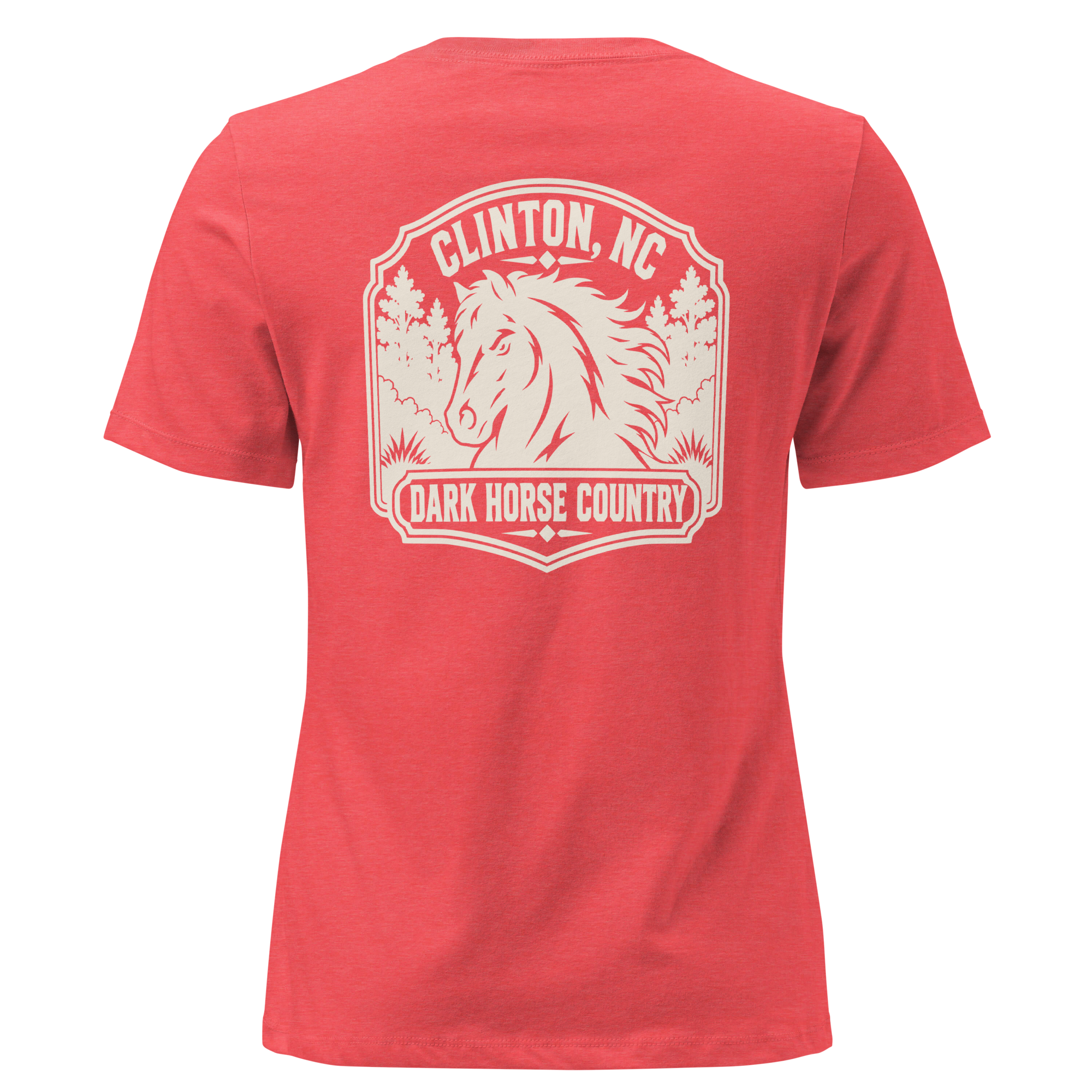 Clinton NC - Dark Horse Country- Women's Relaxed T-Shirt
