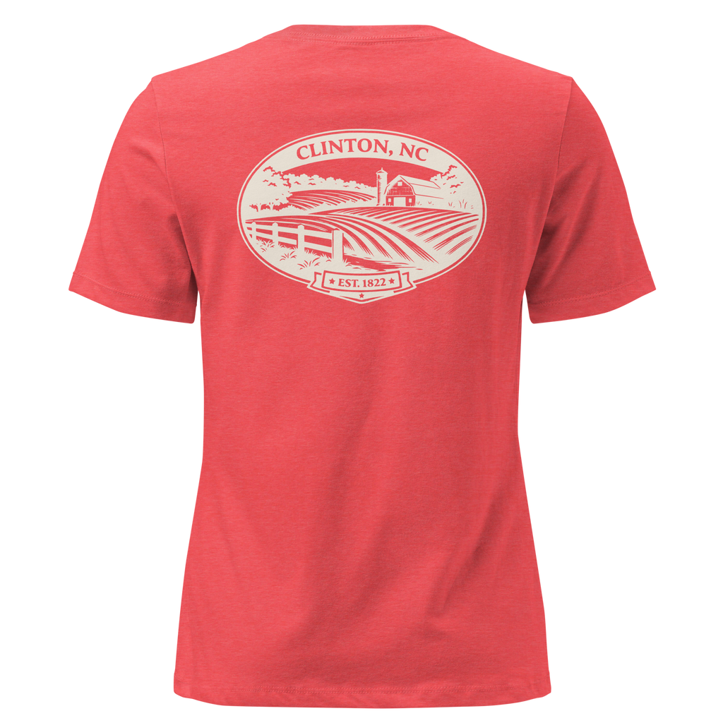 Clinton NC - Farm Heritage- Women's Relaxed T-Shirt
