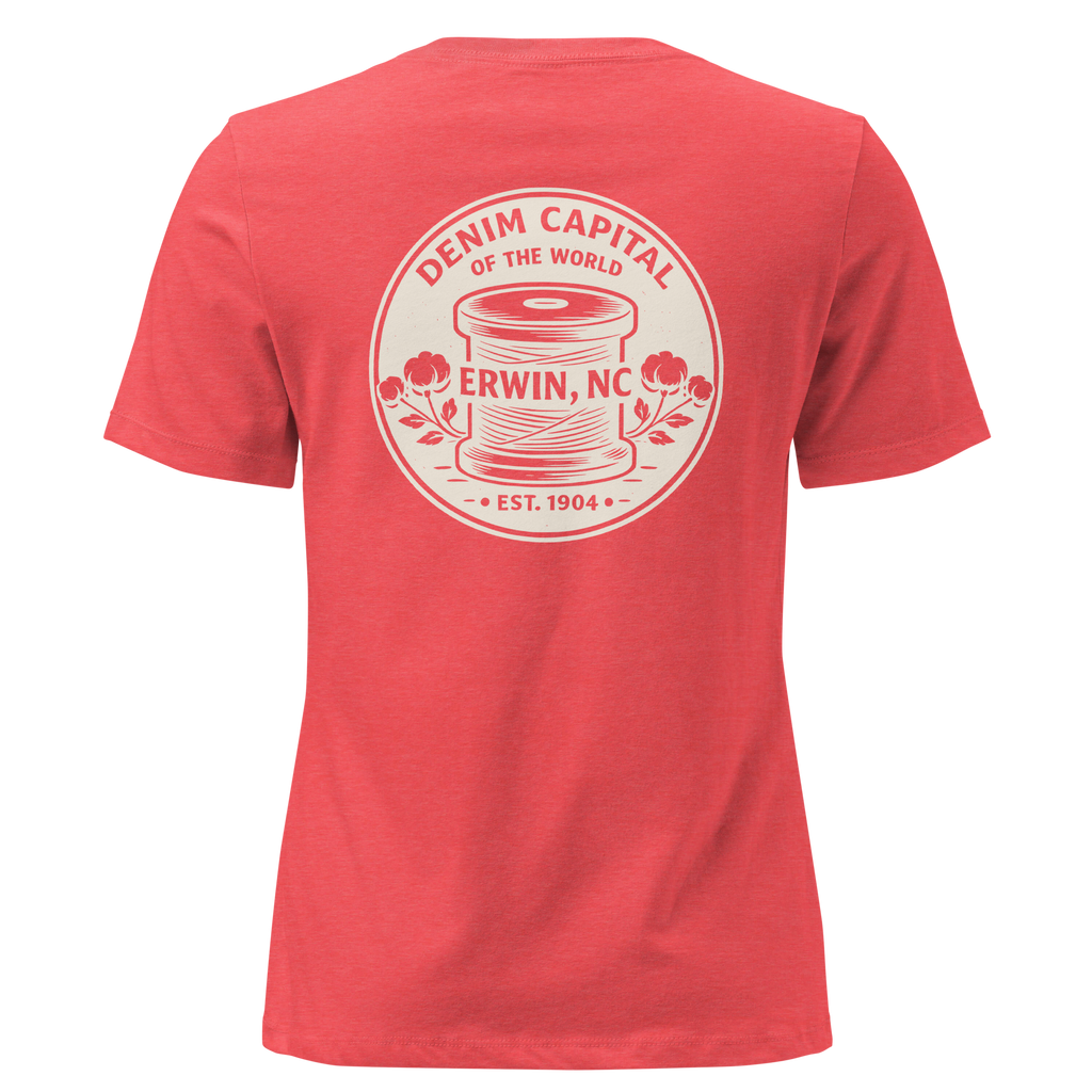 Erwin NC - Denim Capital- Women's Relaxed T-Shirt