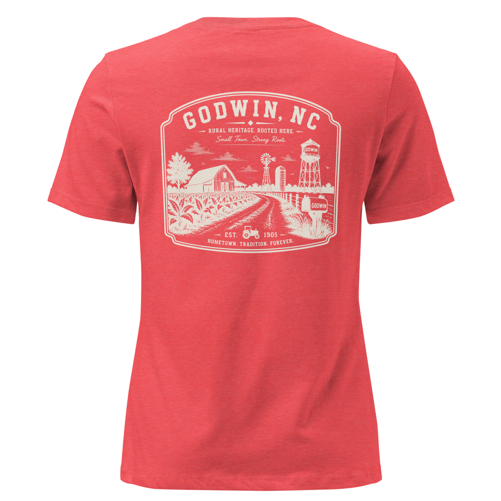 Godwin NC - Farm Roots- Women's Relaxed T-Shirt