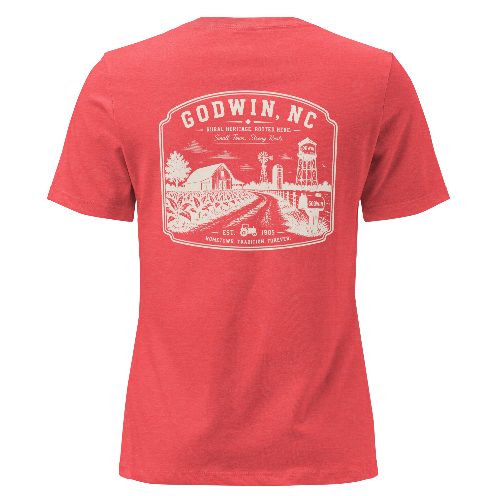 Godwin NC - Farm Roots- Women's Relaxed T-Shirt