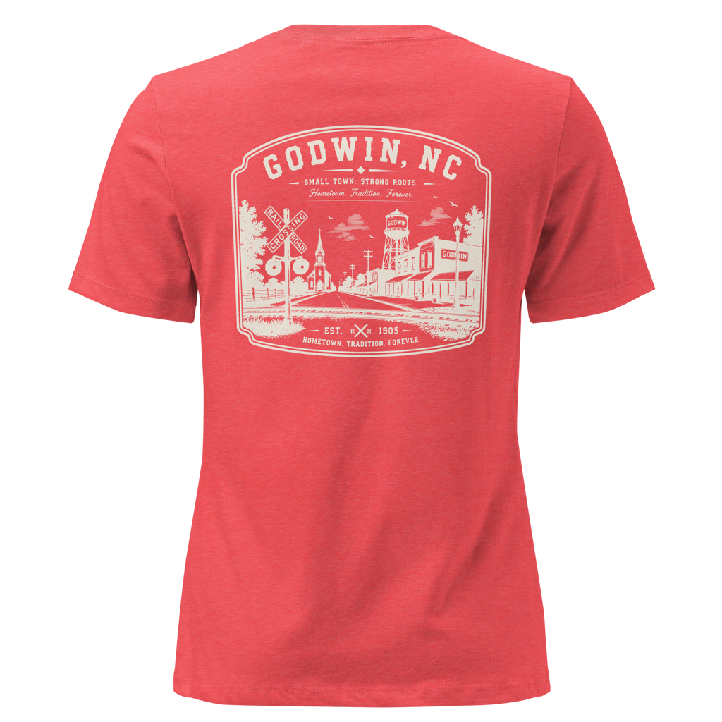 Godwin NC - Small Town Roots- Women's Relaxed T-Shirt