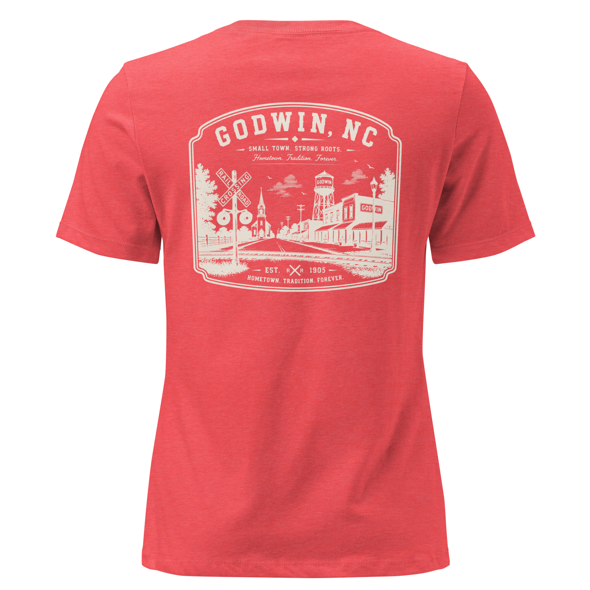 Godwin NC - Small Town Roots- Women's Relaxed T-Shirt
