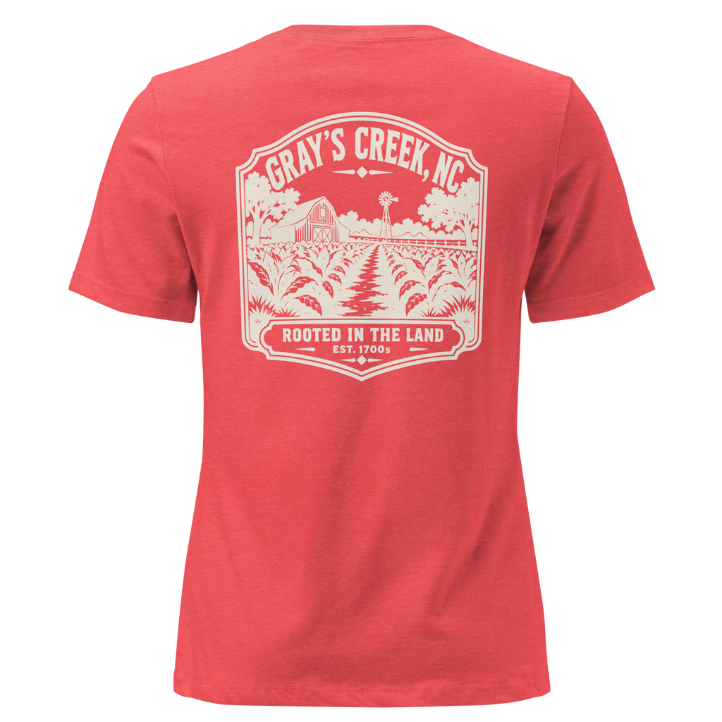 Gray's Creek NC - Rooted- Women's Relaxed T-Shirt