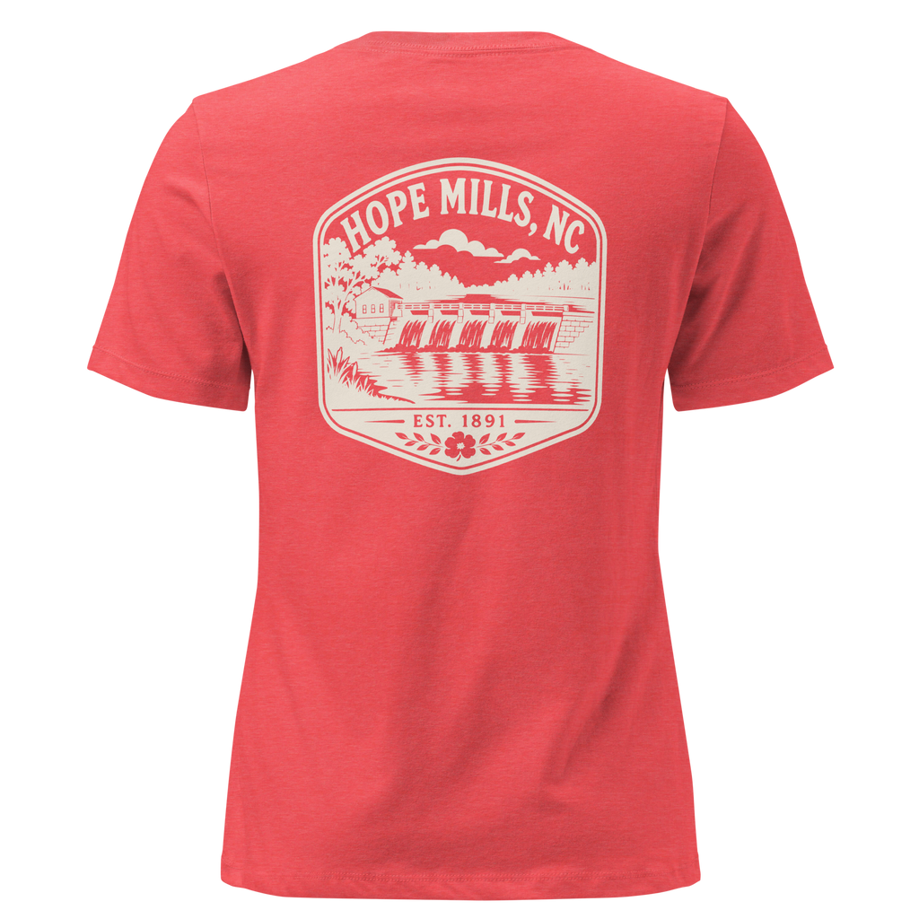 Hope Mills NC - Hope Mills Dam- Women's Relaxed T-Shirt