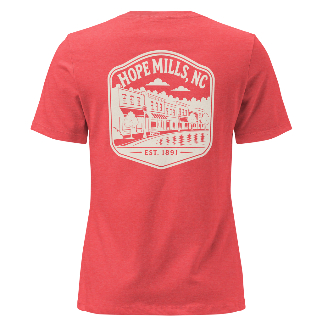 Hope Mills NC - Downtown- Women's Relaxed T-Shirt