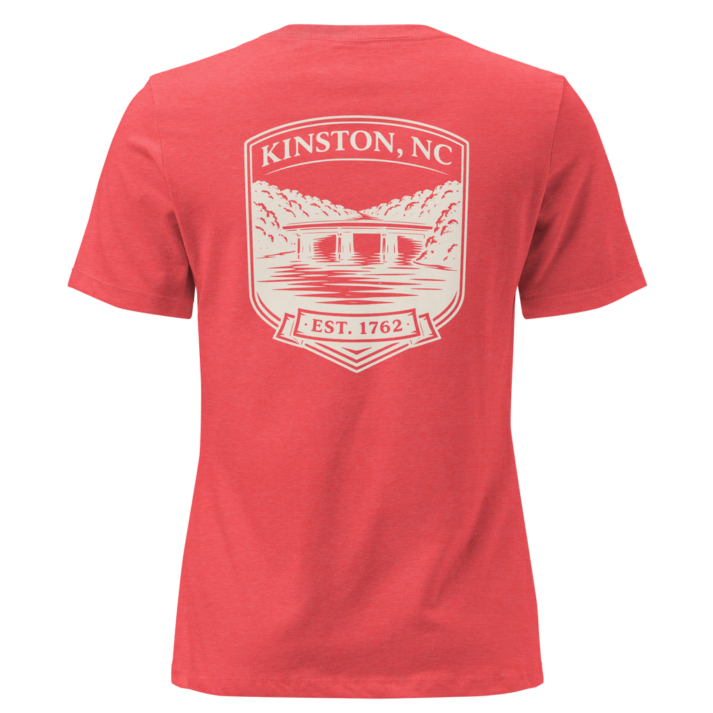 Kinston NC - Neuse River Bridge- Women's Relaxed T-Shirt