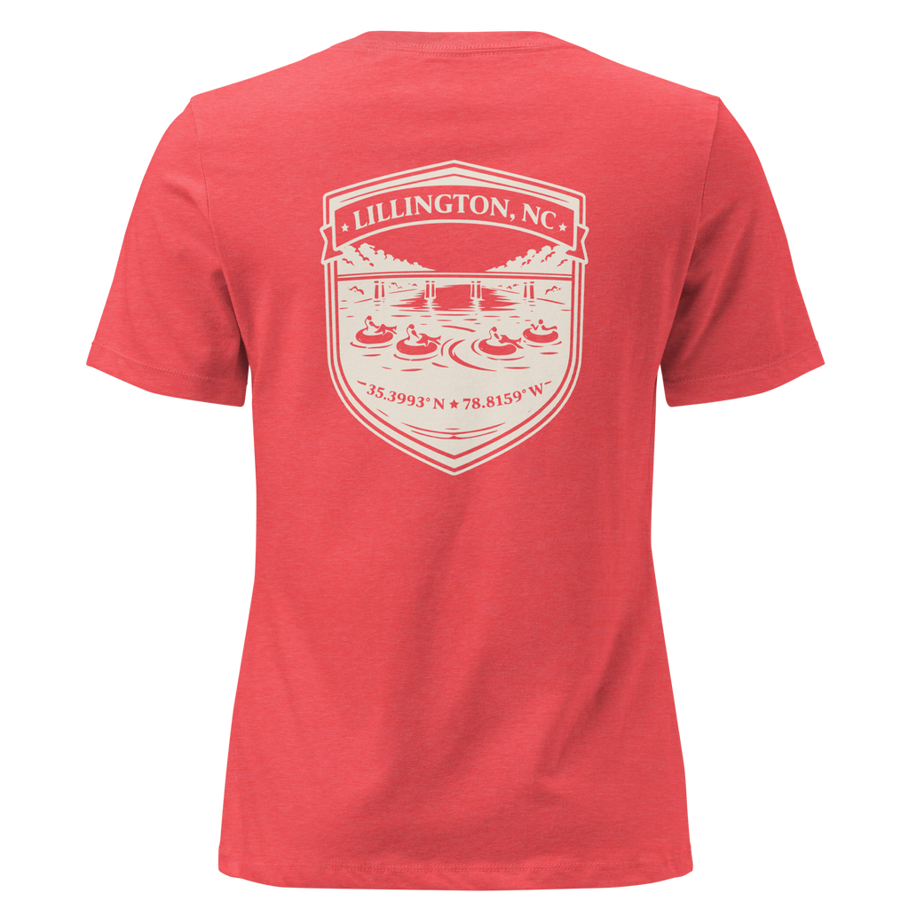 Lillington NC - River Tubing- Women's Relaxed T-Shirt