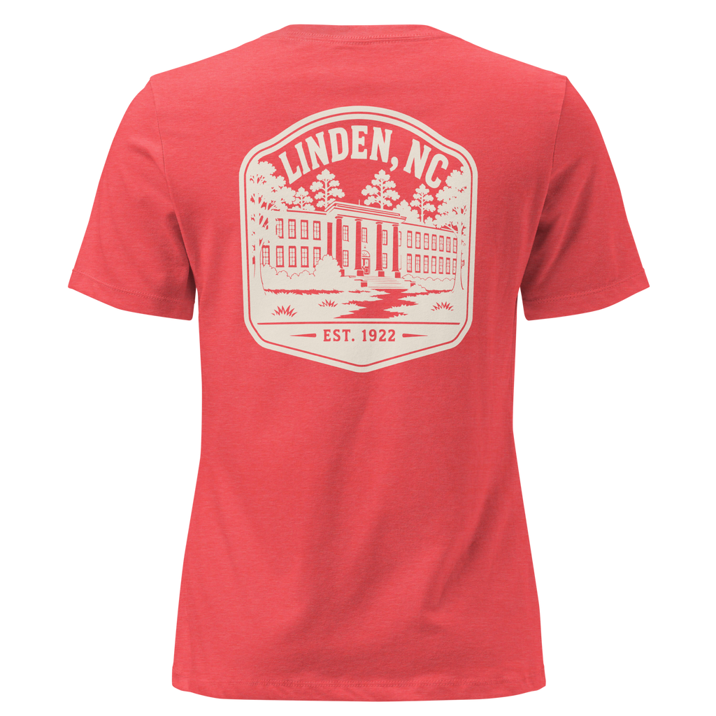 Linden NC - Old Linden School- Women's Relaxed T-Shirt