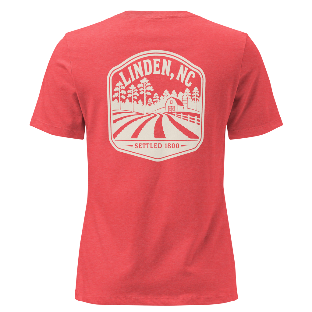 Linden NC - Farm Life- Women's Relaxed T-Shirt