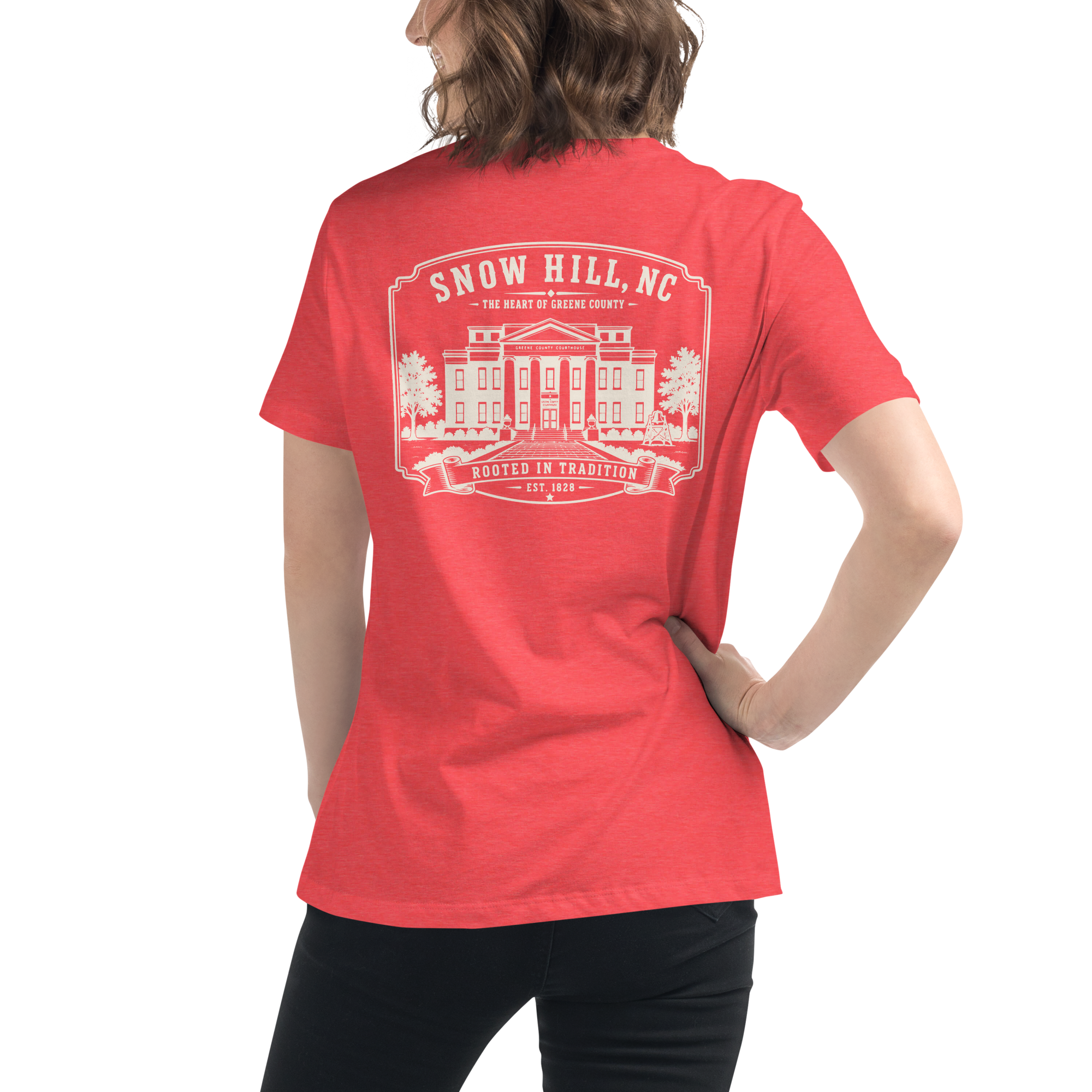 Snow Hill, NC - Historic Courthouse - Women's Relaxed T-Shirt