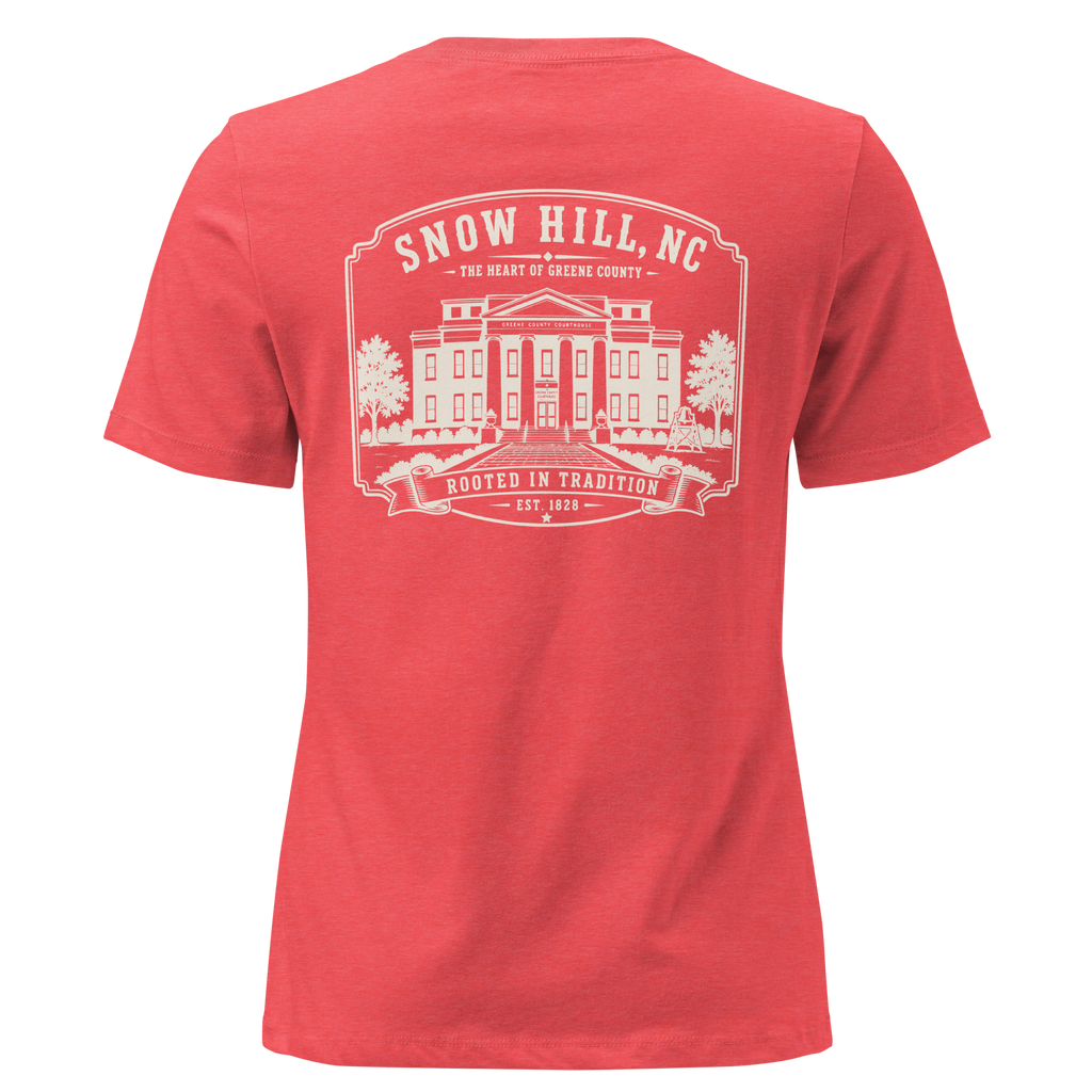 Snow Hill, NC - Historic Courthouse - Women's Relaxed T-Shirt